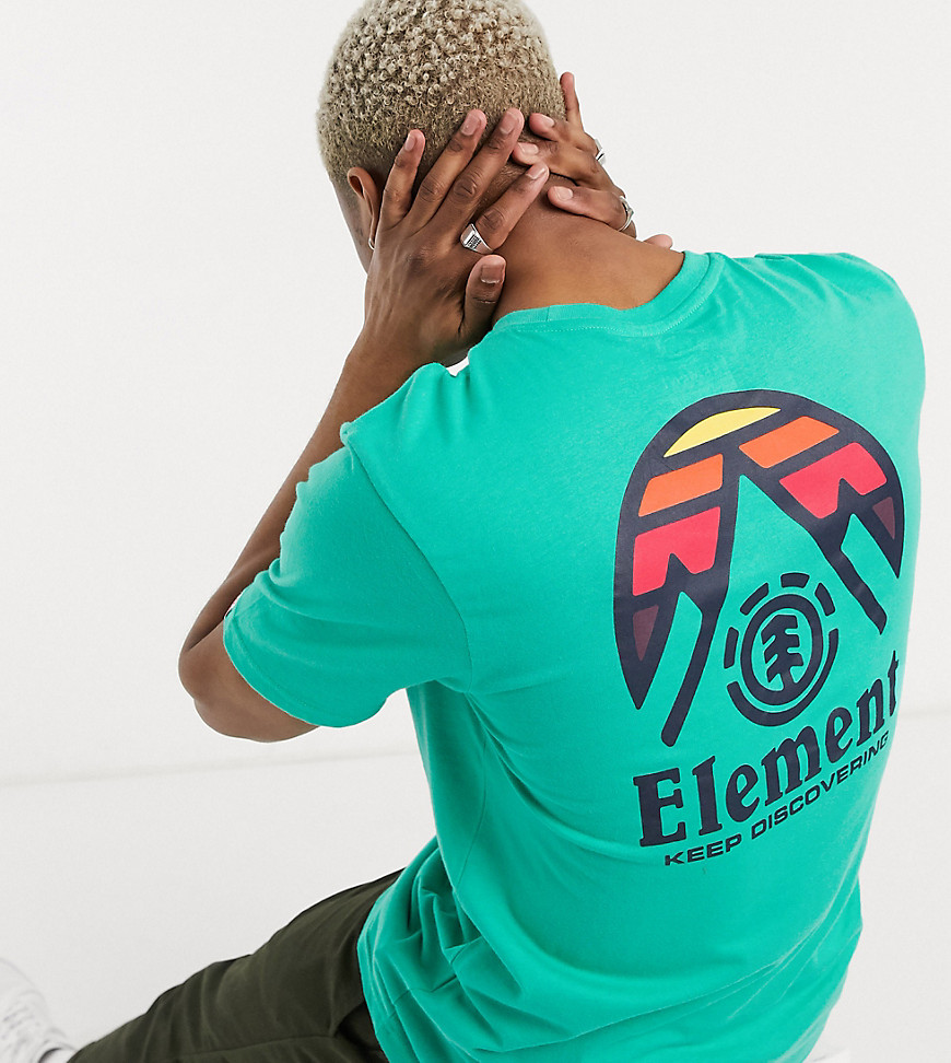 Element - Tri Tip - T-shirt in groen, Exclusief bij ASOS
