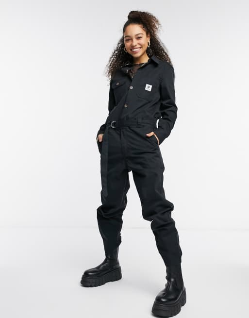 Black utility hot sale boiler suit