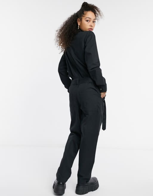 Black utility store boiler suit