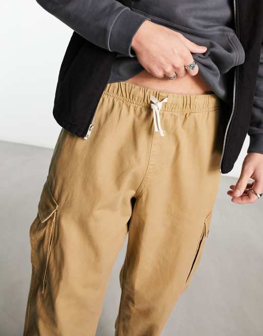 Loose Khaki Cargo Pants