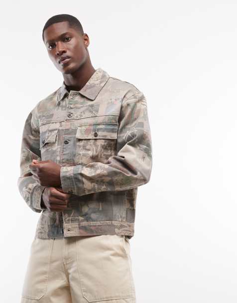 Element - Veste camionneur fonctionnelle à imprimé graffiti - Kaki - view 1