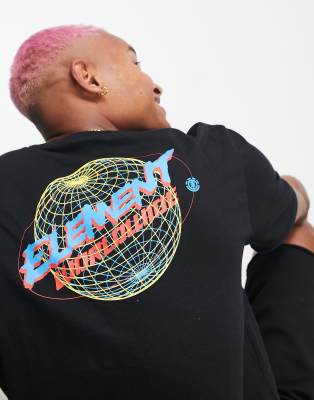 Element Worldwide Print T-shirt In Black