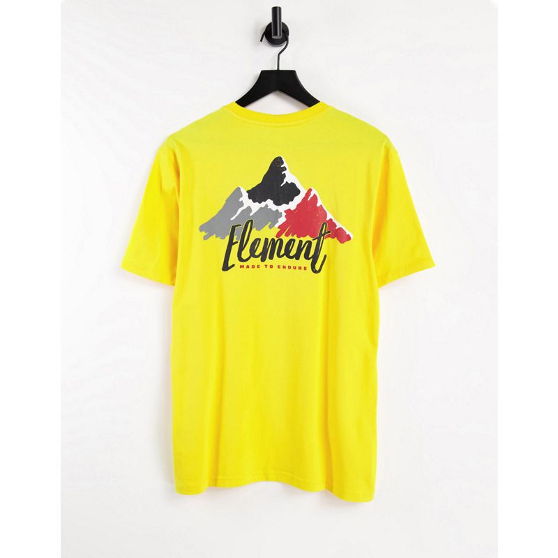 Uomo vBzYv Element - Yelton - T-shirt gialla