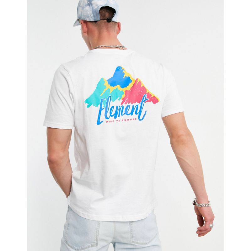 Element – Yelton – T-Shirt in Weiß