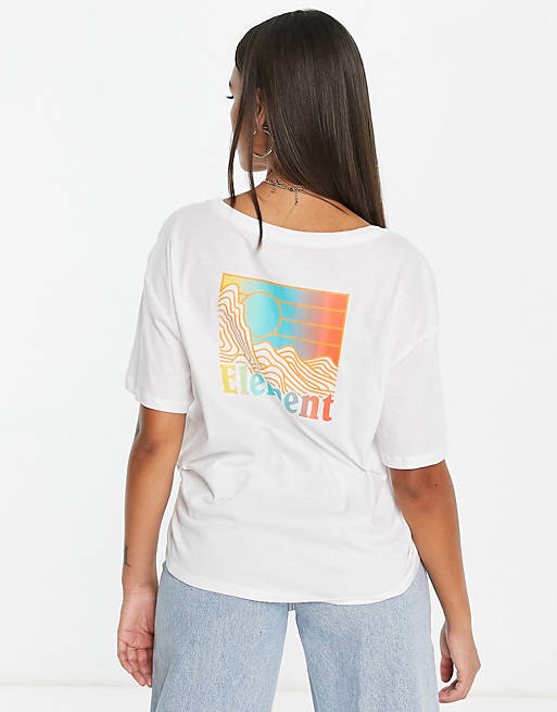  Element Zoltana back print t-shirt in white Exclusive at  