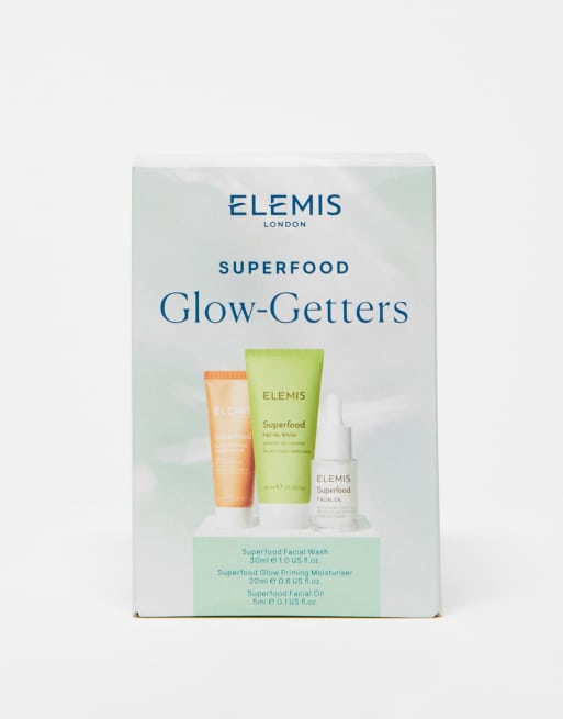 Elemis ASOS Exclusive – Superfood Glow-Getters – Zestaw trzech produktów do pielęgnacji skóry – oszczędzasz 57%