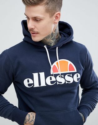 elesse - Hoodie met klassiek logo in marineblauw