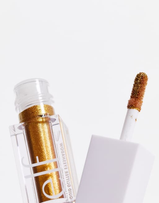 e.l.f. – Brokatowy cień do powiek w płynie – Odcień 24K Gold, 2 z 4