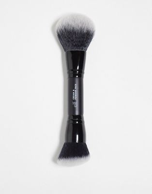 e. l.f. Camo Cream & Powder Face Brush-Black