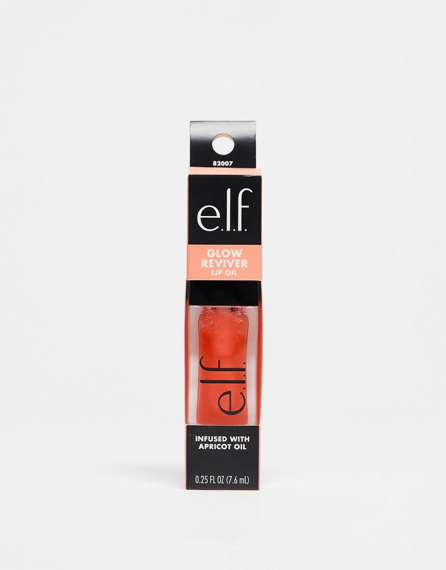 e. l.f. Glow Reviver Lip Oil - Coral Fixation-Orange