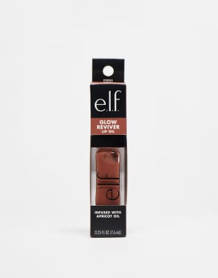 E.l.f. Glow Reviver Lip Oil - Honey Talks-brown In Brown