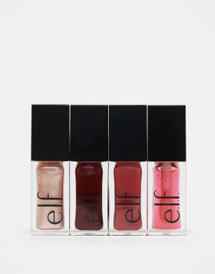 E.l.f. Glow Reviver Quad Goals Lip Oil Kit-multi In Multi