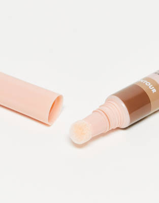 E.l.f. Halo Glow Contour Beauty Wand - Medium/tan-neutral In Brown