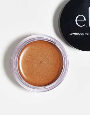 E.l.f. Luminous Putty Bronzer - Seaside Shimmer-brown In Brown