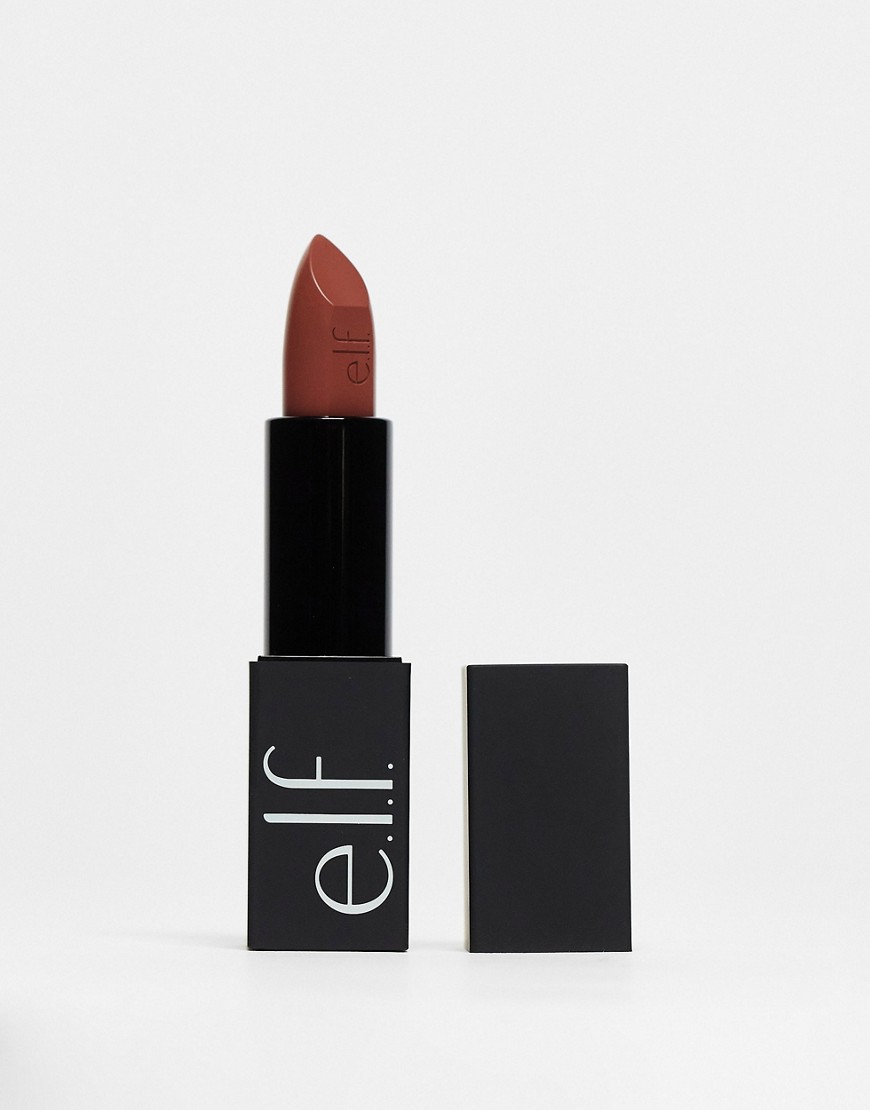 e. l.f. O Face Satin Lipstick - Drive-Brown