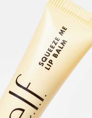 E.l.f. Squeeze Me Lip Balm - Vanilla Frosting-clear In Transparent