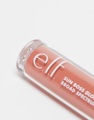 E.l.f. Sun Boss Gloss Spf 25 - Peachy Kween-orange In Orange
