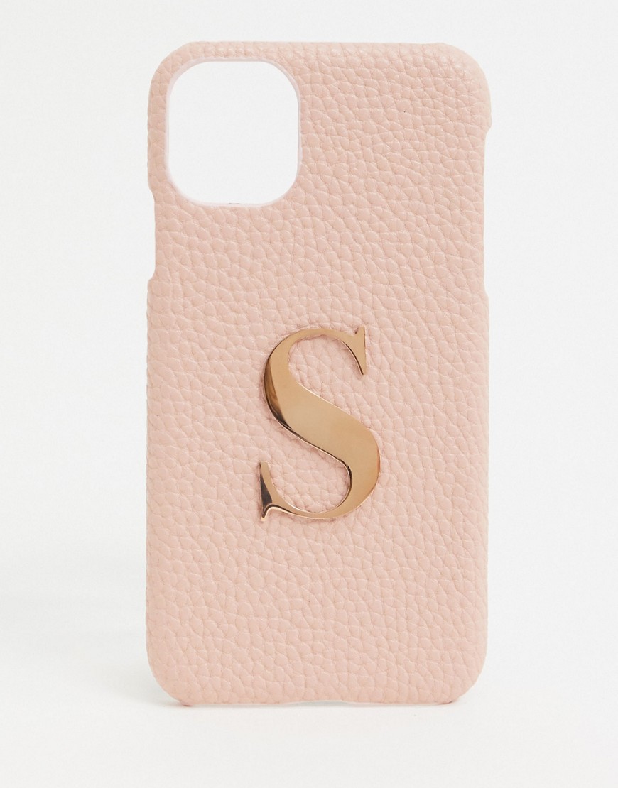 Elie Beaumont S letter iphone 11 / XR iphone case-Pink