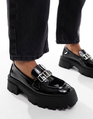  chunky sole loafers 