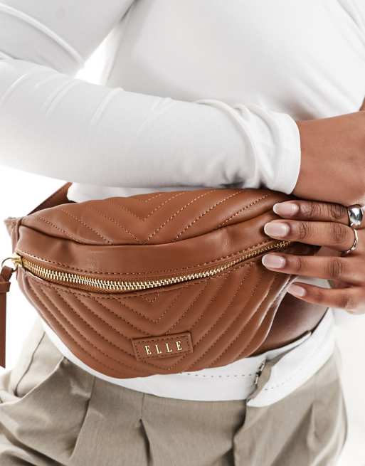 ELLE - Gyldenbrun bæltetaske