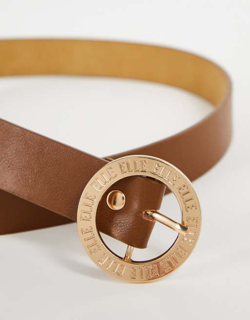 Leather Circle Belt 