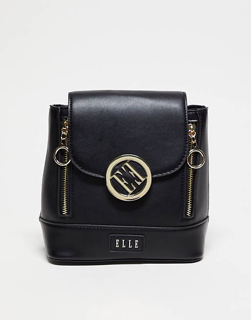 Elle logo mini backpack in black