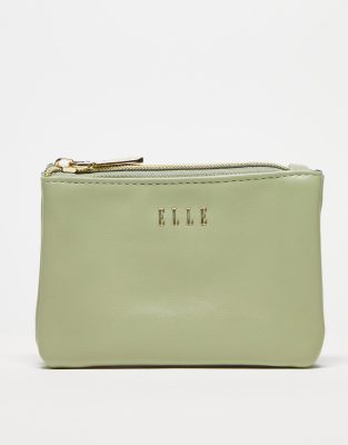 Elle ELLE make up bag in sea foam green