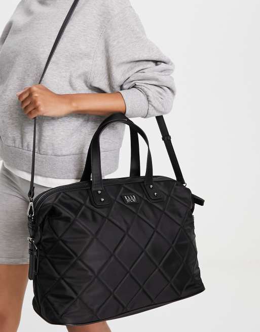 ELLE Sport – Czarna pikowana torba podręczna, 2 z 4