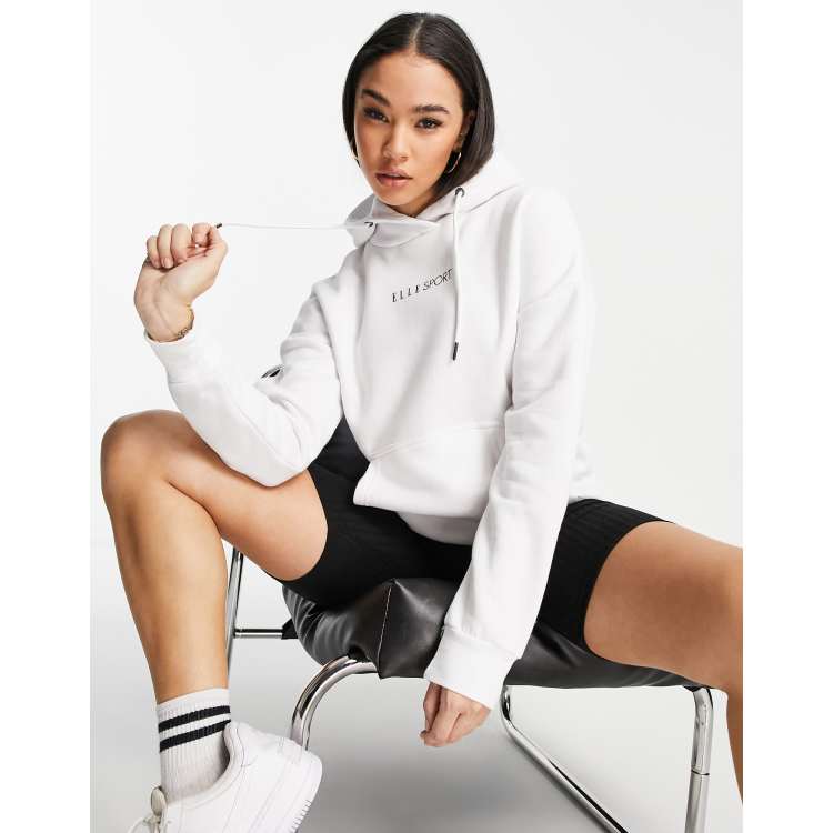 Elle Sport Signature hoodie in white ASOS