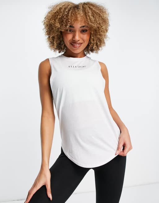 Elle Sport - Signature - Hvid touch-undertrøje i bomuld, 3 af 4