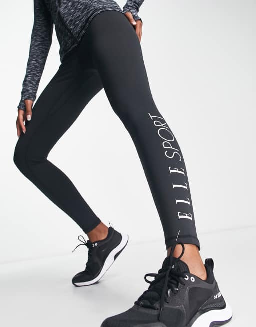 Elle Sport Graphic Printed Sports Legging - Black  Sports leggings, Womens  leggins, Sports leggings black