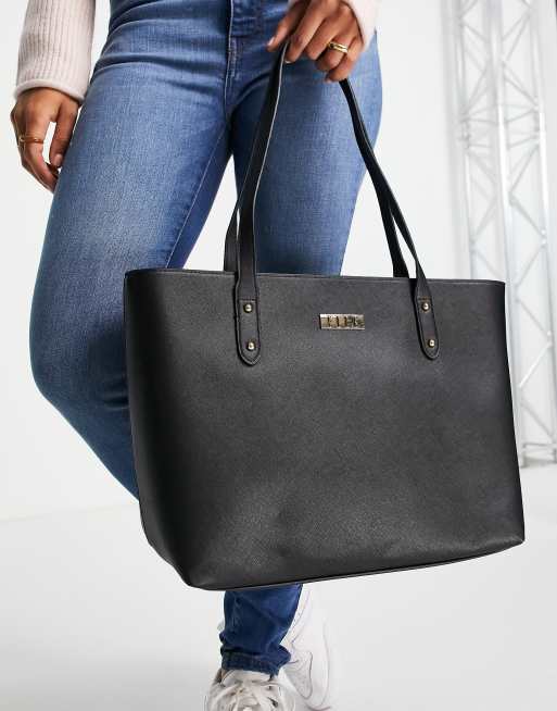 Elle tote bag in black