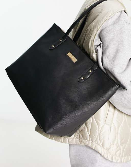 Elle tote bag in black