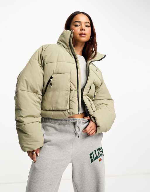 Ellesse cropped puffer store jacket