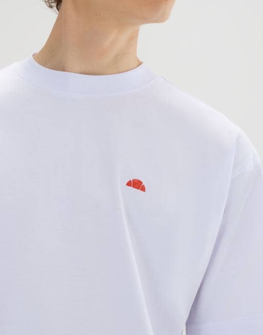 ellesse ギャザーシャツ L ホワイト ellesse 1959 tee in white | ASOS