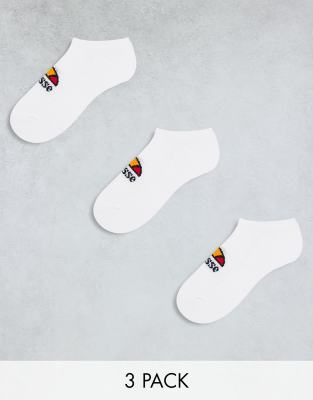 ellesse - 3er-Pack knöchelhohe Socken in Weiß