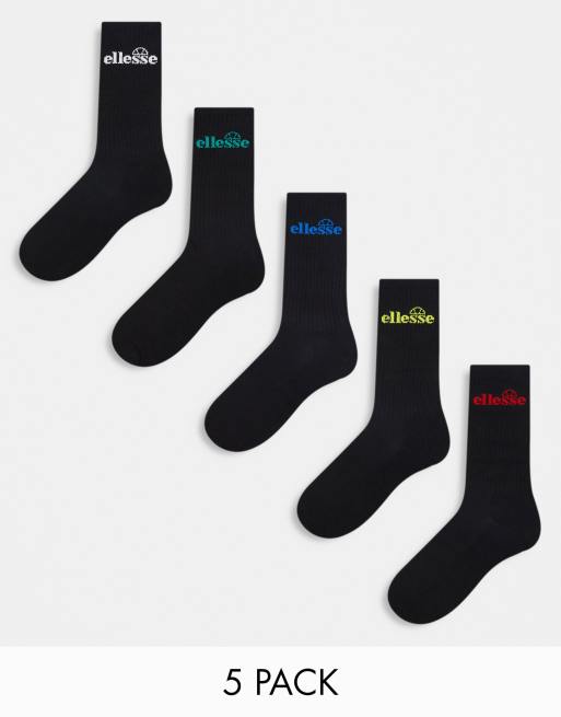 5-pack Sports Socks - Black - Men