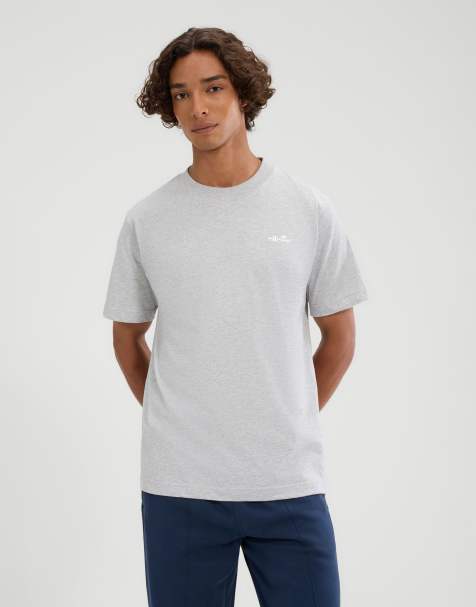 ellesse Acciano t-shirt in light grey marl