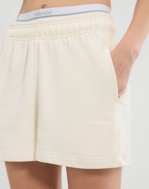 ellesse Altilia short in off white, 3 of 4