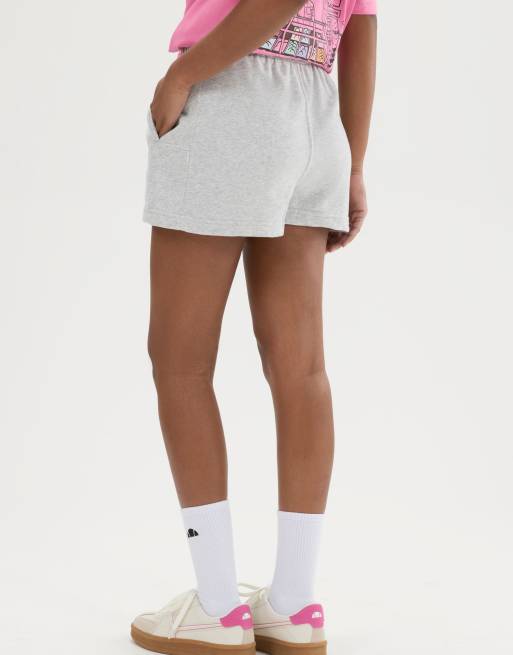 ellesse Altilia shorts in light grey marl, 2 of 4