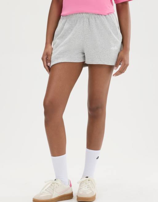 ellesse Altilia shorts in light grey marl, 4 of 4