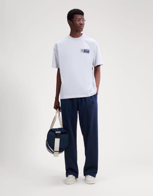 ellesse Alunni tee in light grey marl, 3 of 4