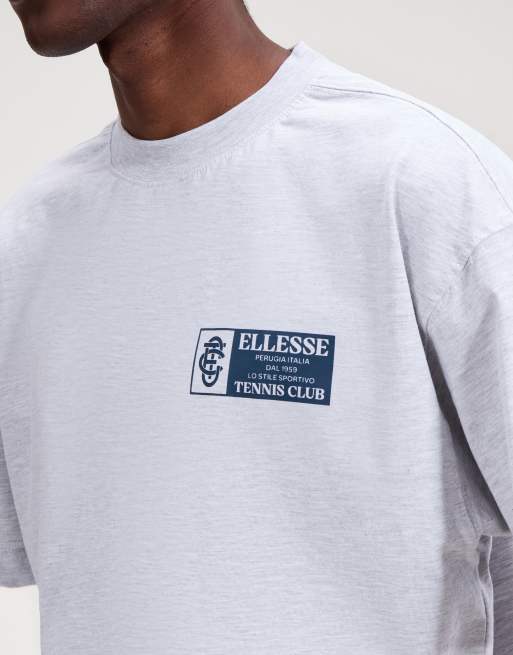 ellesse Alunni tee in light grey marl, 4 of 4