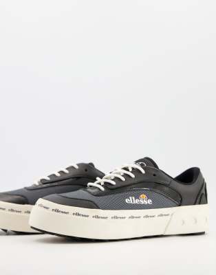 black ellesse sneakers