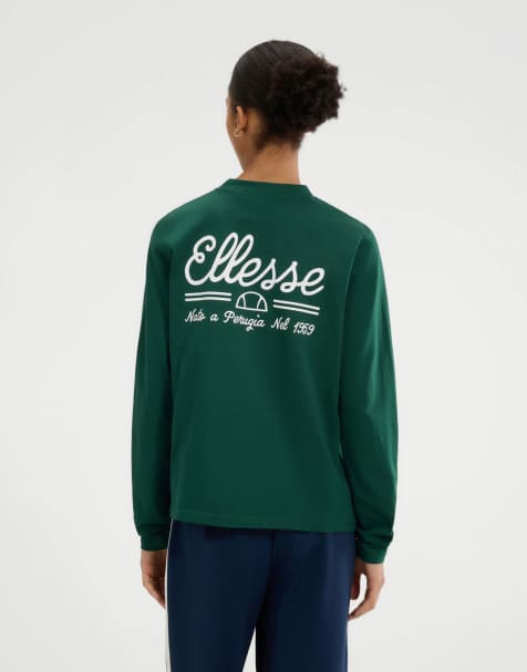 ellesse Antoine ls tee in dark green - view 1