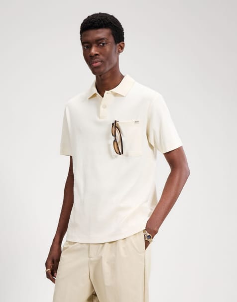 ellesse Arivito polo in off white - view 1
