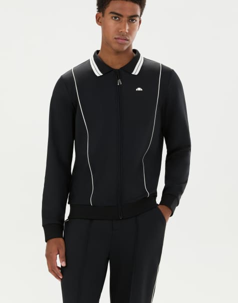 ellesse Avino track top in black - view 1