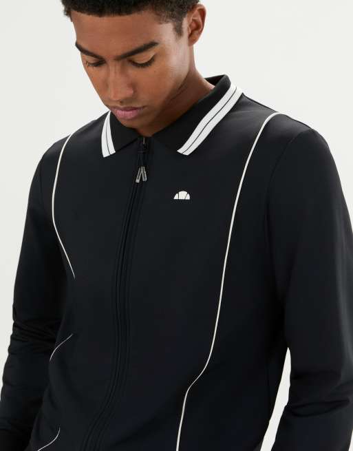 ellesse Avino track top in black, 5 of 5