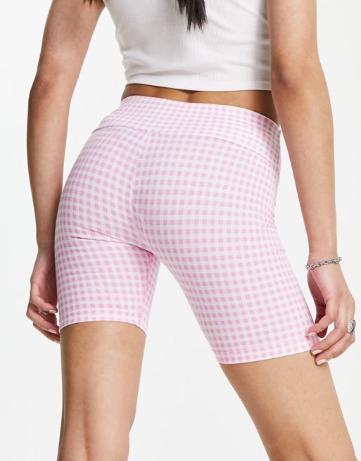 ellesse Lucini legging shorts in light pink