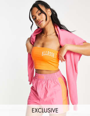 ellesse ellesse bandeau top in orange